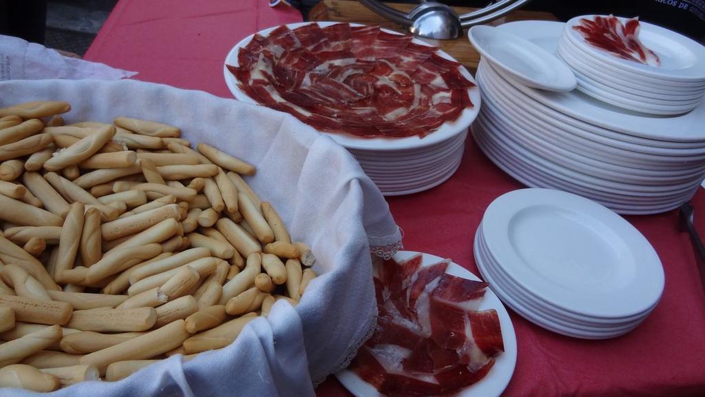  Evento de degustación de Jamón.  Degustación de jamón de bellota. Restaurante Gredos.Plasencia