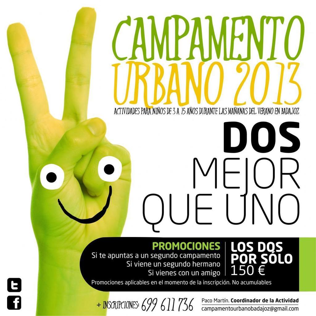 Campamento Urbano Badajoz 2013 Dos mejor que uno