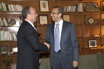 Gobex recepcion del consul marruecos el presidente del gobierno de extremadura jose antonio monago r normal 3 2