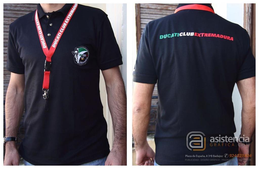 Camisetas Ducati Club Extremadura