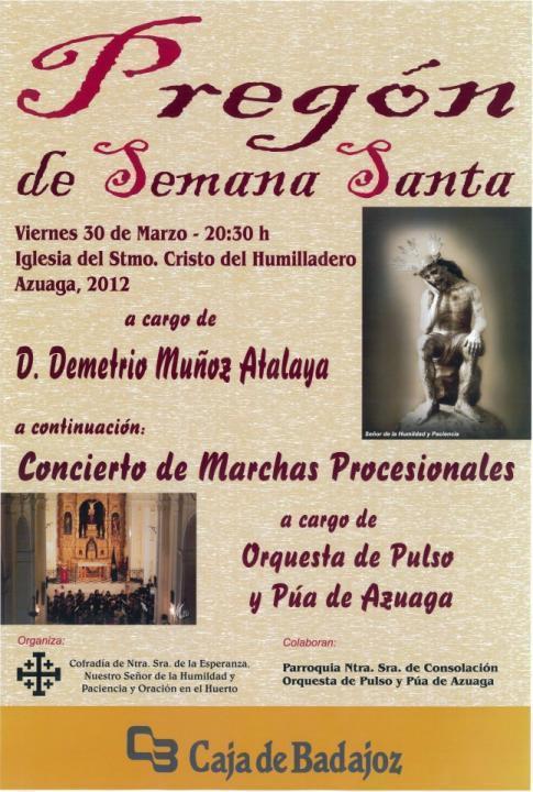 Algunos Carteles Pregón Semana Santa 30-03-2012