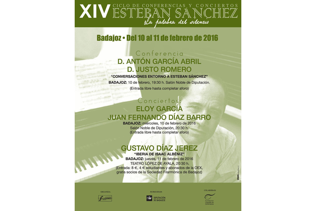 Un concierto de piano de Eloy García y Juan Díaz Barro abre el XIV Ciclo Esteban Sánchez