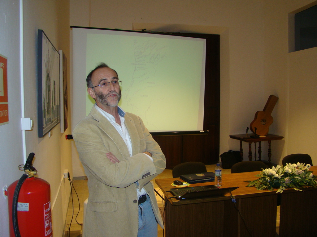 Alonso Rubio durante su intervención