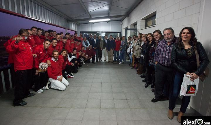 Futbol club Badajoz en Karting Talavera Foto de grupo de todos los asistentes del evento en Karting Talavera