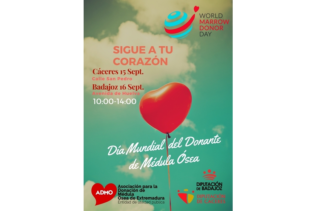 Conquistar los corazones de los extremeños en el Día Mundial del Donante de Médula Ósea