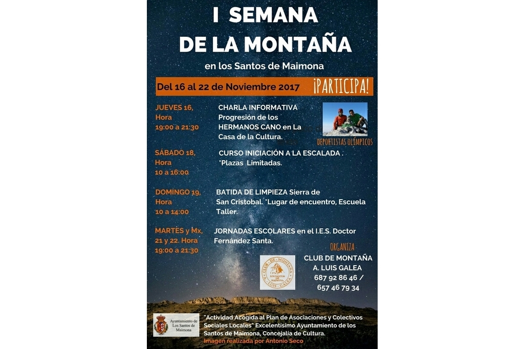 Los Santos de Maimona celebra su primera semana dedicada a la montaña