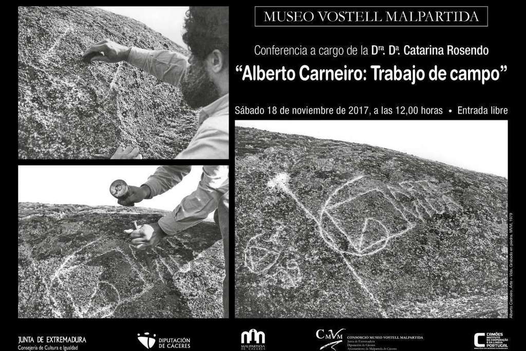 Catarina Rosendo analiza las obras al aire libre de Alberto Carneiro en el Museo Vostell Malpartida
