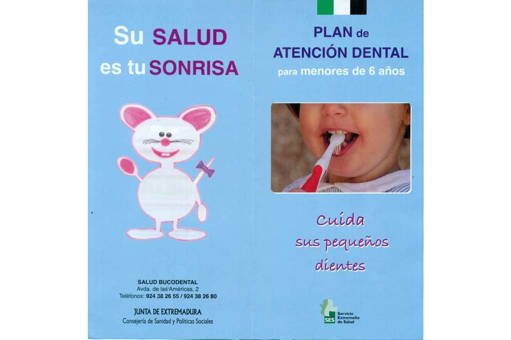 El Servicio Extremeño de Salud pone en marcha el Plan de Atención Dental para niños menores de 6 años