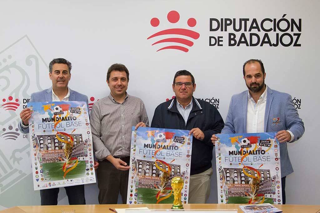 La Albuera, Badajoz y Elvas albergarán entre el 8 y el 10 de junio la VII edición del Mundialito de Fútbol Base
