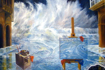 La pintura y el mar leo sobre lienzo normal 3 2