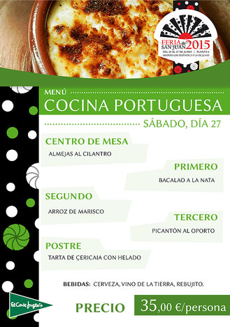 Menú Cocina Portuguesa
